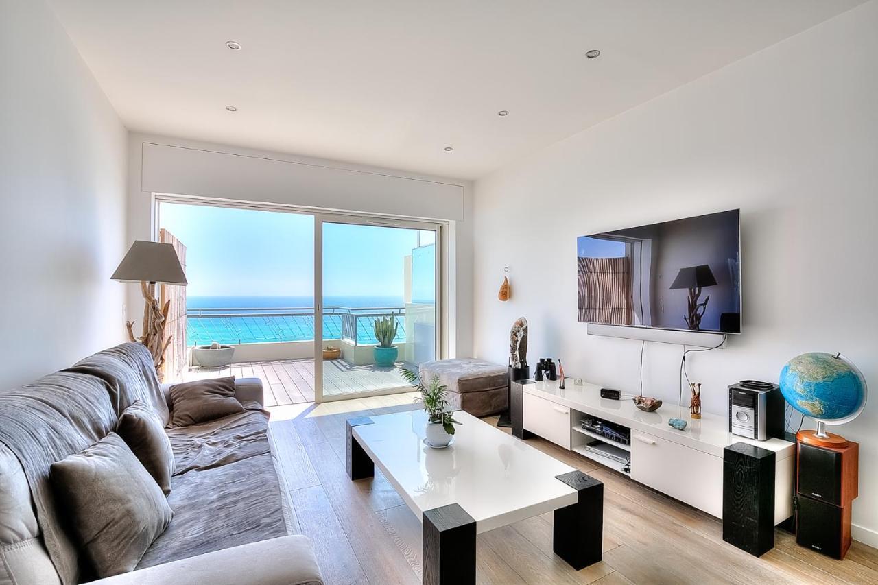 Apartament Le Florentina, Dernier Etage Avec Terrasse, Vue Sur La Baie Des Anges Nicea Zewnętrze zdjęcie