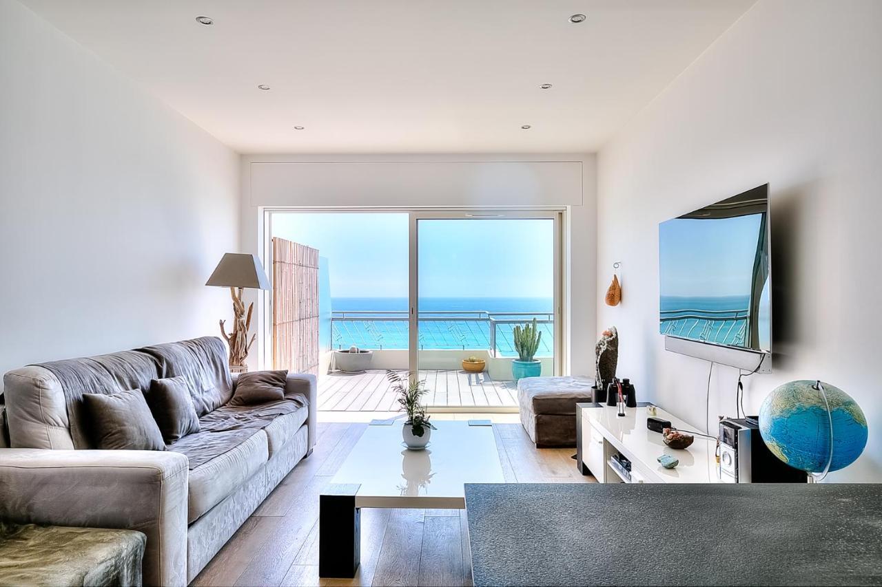 Apartament Le Florentina, Dernier Etage Avec Terrasse, Vue Sur La Baie Des Anges Nicea Zewnętrze zdjęcie