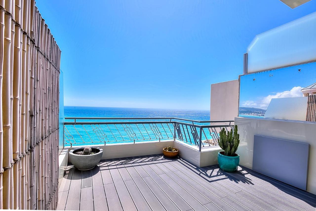 Apartament Le Florentina, Dernier Etage Avec Terrasse, Vue Sur La Baie Des Anges Nicea Zewnętrze zdjęcie