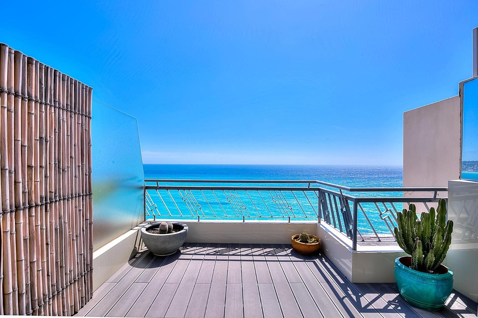 Apartament Le Florentina, Dernier Etage Avec Terrasse, Vue Sur La Baie Des Anges Nicea Zewnętrze zdjęcie
